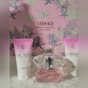 Versace Bright Crystal Full Size 50ml Set Retail $160 Perfect Christmas Gift